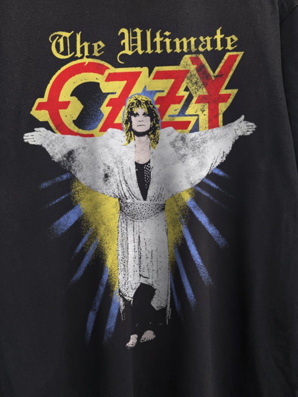 1986 Ozzy Osbourne The Ultimate Sin Promo Washed Black Tee